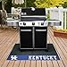 FANMATS 12122 Kentucky Wildcats Vinyl Grill Mat - 26in. x 42in. - Deck Patio Protective Mat | Oil, flame, and UV resistant