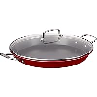 Cuisinart Non-Stick Paella Pan, 15", Red,ASP-38CR