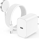 USB C Apple Watch Charger, [Apple MFi Certified] Magnetic iWatch Fast Charging Cable Cord 6ft and iPhone Type C Wall Charger Plug Block for Apple Watch Series Ultra 2/Ultra/11/10/9/8/7/SE/6/5/4/3/2