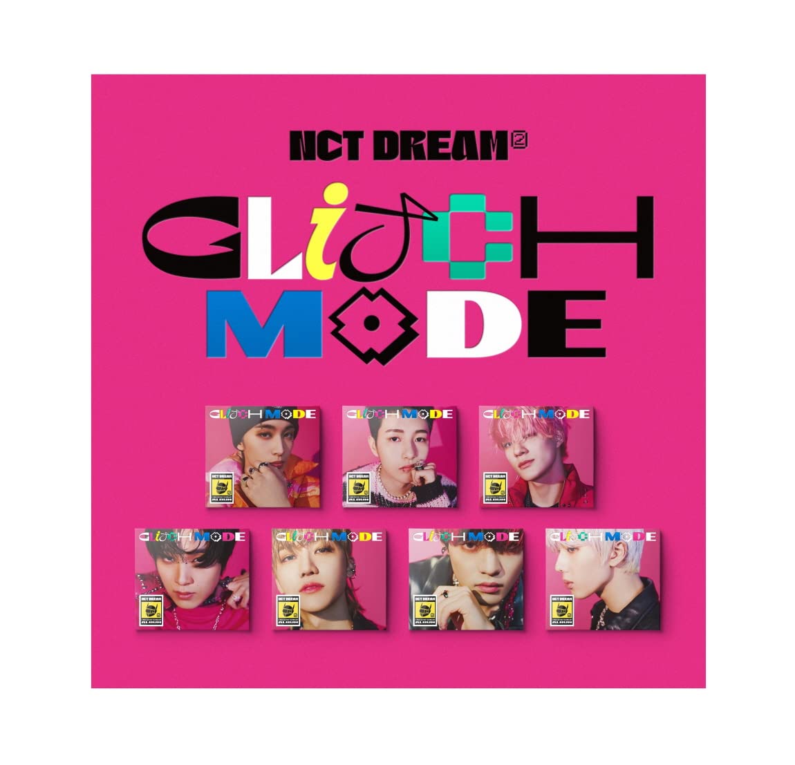 SM Ent. NCT DREAM - Glitch Mode (Digipack Ver.) Album+Folded Poster+Extra Photocards Set/K-pop Sealed (Random ver.), 140 x 125 x 7 mm