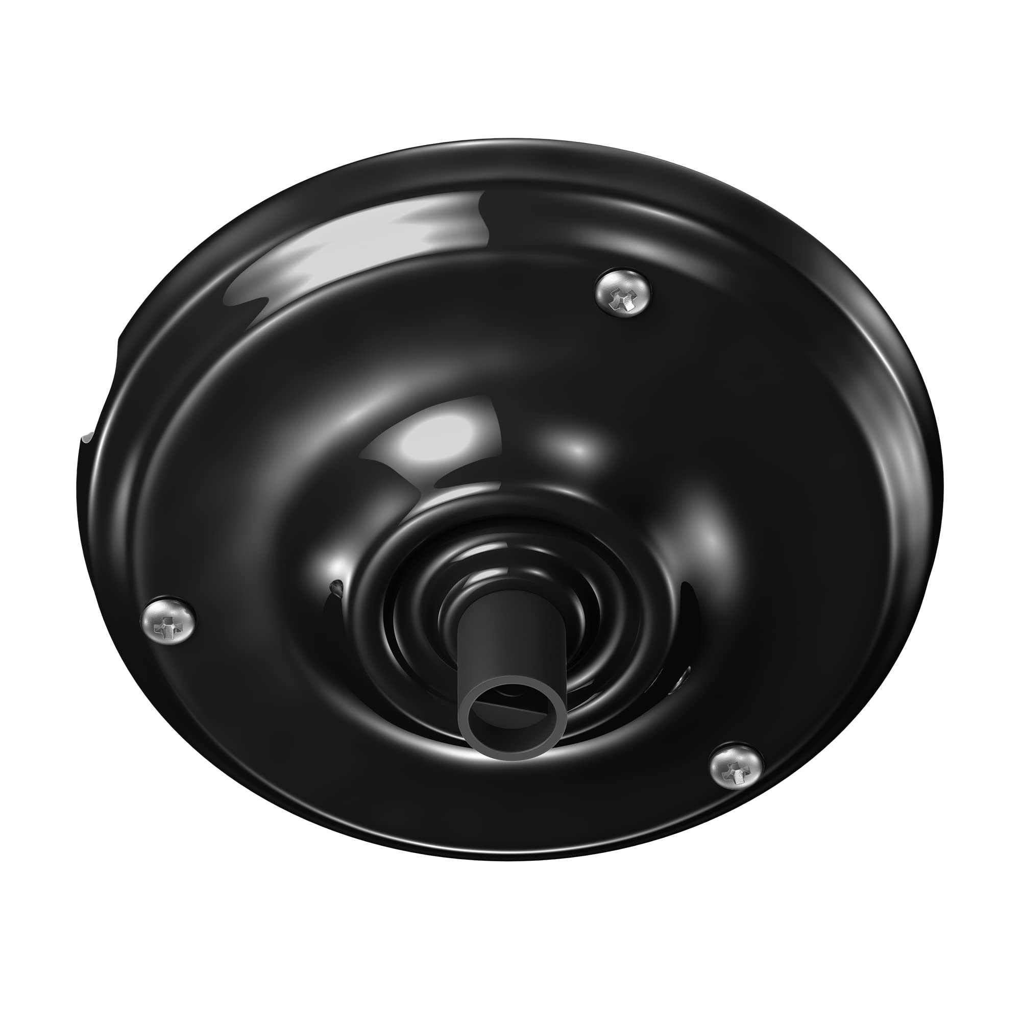 ledscom.de Canopy, Porcelain, Black, 105mm Ø