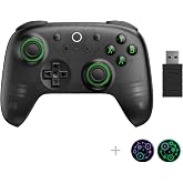 8Bitdo Ultimate 2C Wireless Controller for PC &amp; Android - Transparent Black | Hall Effect Joysticks &amp; Triggers, Remappable L4/R4 Bumpers, Turbo function &amp; Rumble vibration