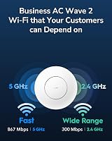 Cudy AP1300 AC1200 Gigabit Wireless Access Point MU-MIMO PoE DC view 3
