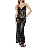 Forever 21 Womens Sheer Crochet Maxi Dress