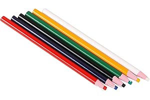 MIDELONG Sewing Mark Chalk Pencil, Assorted Colors Sewing Fabric Pencils Free Cutting Pencil Tailor's Mark Dressmaker's Chalks for Tailor Home Marker and Tracing Tools, Pack of 6