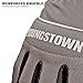 Youngstown Glove Hybrid Plus Leather Palm Heavy Duty Work Gloves For Men - Washable, Durable, Form-Fit - Gray