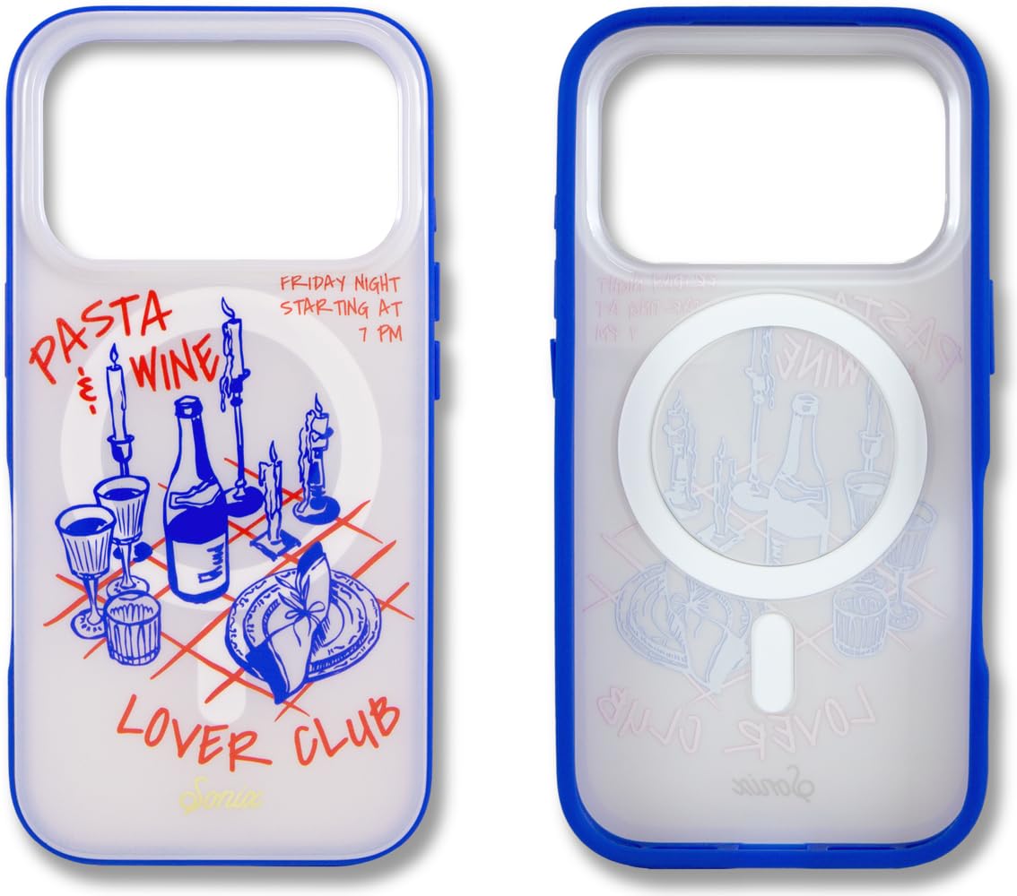Photo 1 of Sonix Case for iPhone 17 Pro | Compatible with MagSafe | 10ft Drop Tested | Pasta & Wine