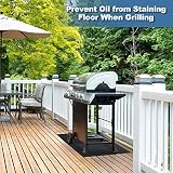 GOTOTOP Fire Pit Mat 124x75cm Fire Retardant Protective BBQ Grill Patio view 2