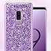 UrbanDrama for Galaxy S9 Plus Case, Slim Glitter Sparkle Bling Scratch Resistant Hard PC, Soft TPU Raised Edge Rubber Protective Case for Samsung Galaxy S9 Plus, S9 Plus, 2018 Released, Purple