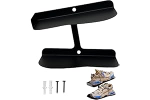 MSKEI Floating Shoe Holder Wall Mount, Shoe Display Shelf, Hanging Shoe Organizers, Space Saving Shoe Stroage for Sneaker Collection, Black, 1pcs
