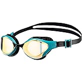ARENA Unisex Adult Air-Bold Swipe Anti-Fog Training Swim Goggles Men and Women Cushioned Seals Large Fit Wide Lenses