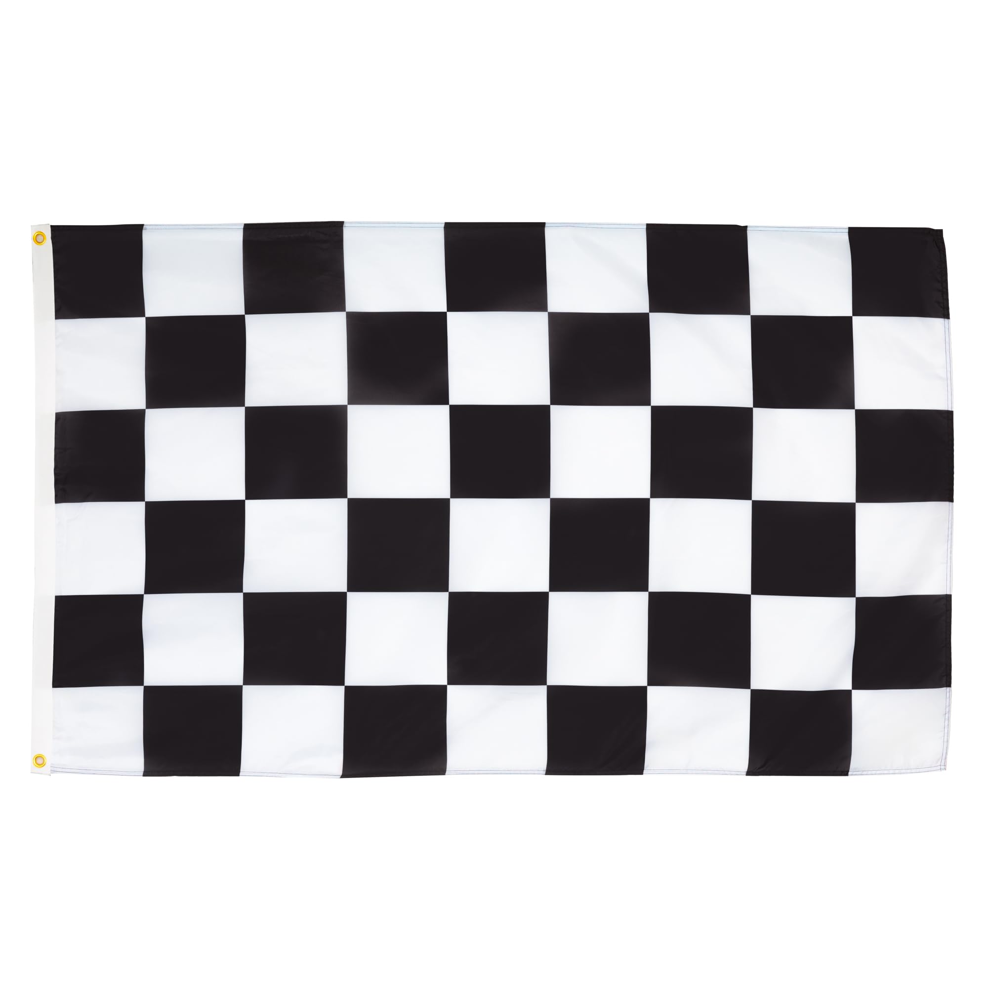 AZ FLAG - Checkered Black And White Flag - Large 5x8 Ft - 100D Polyester Car Race Big Banner with Two Metal Grommets - Fade Resistant - Vivid Colors - 5' x 8' Feet - 250x150 Cm