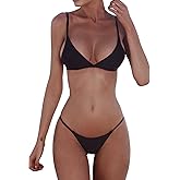 Jolefille Bestselling Bikini Sets for Women 2 Piece Thong Swimsuits Cheeky Bathing Suit Triangle Top Micro String Bikinis