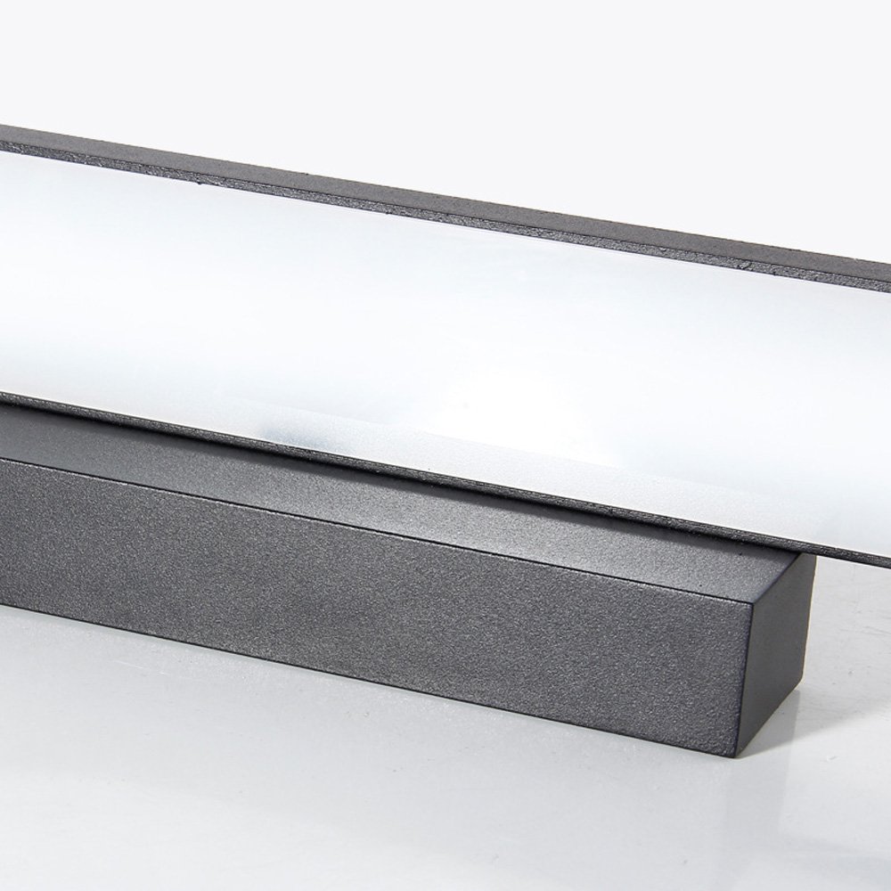 Spiegelleuchte warmweiß, 60cm schwarz Schlafzimmer GORICH LED