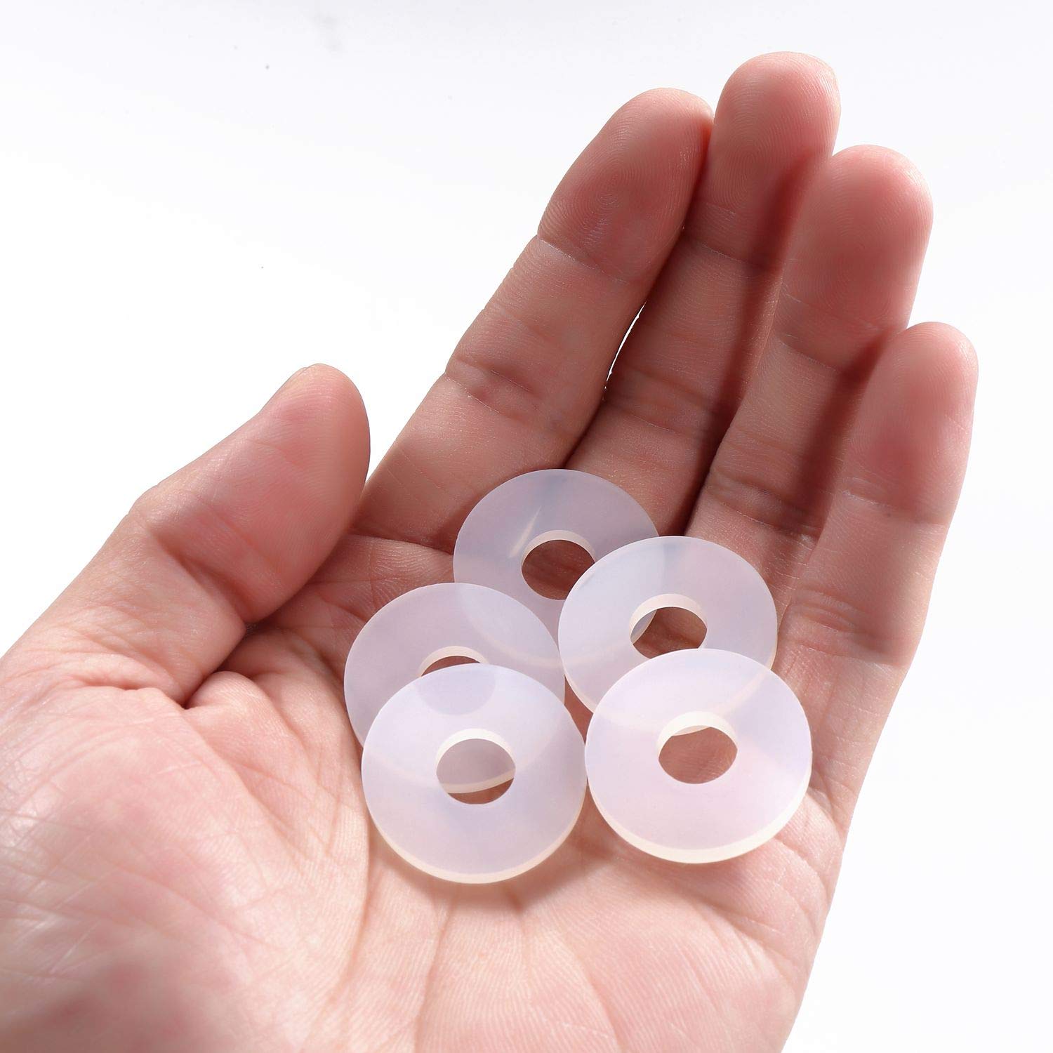 Litorange Grolsch Gaskets Silicone Seals - For Swing Top Bottles-40 Pack Combo Pack Clear, Made from Soft Silicone (Not Rubber, Better Sealing Than Rubber) — image 1