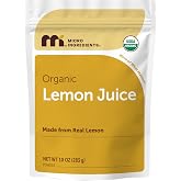 Micro Ingredients Organic Lemon Juice Powder, 10 Ounce | Natural Fruit Flavor | Made from Real Lemon | No Sugar &amp; Additives | Great for Drinks, Smoothie &amp; Beverages | Non-Gmo &amp; Vegan Friendly
