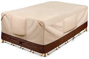 COSFLY Waterproof Patio Furniture Set Covers Durable, Outdoor Table and Chair Covers Rectangular Large - Fits up to 108L x 82W x 28H inches