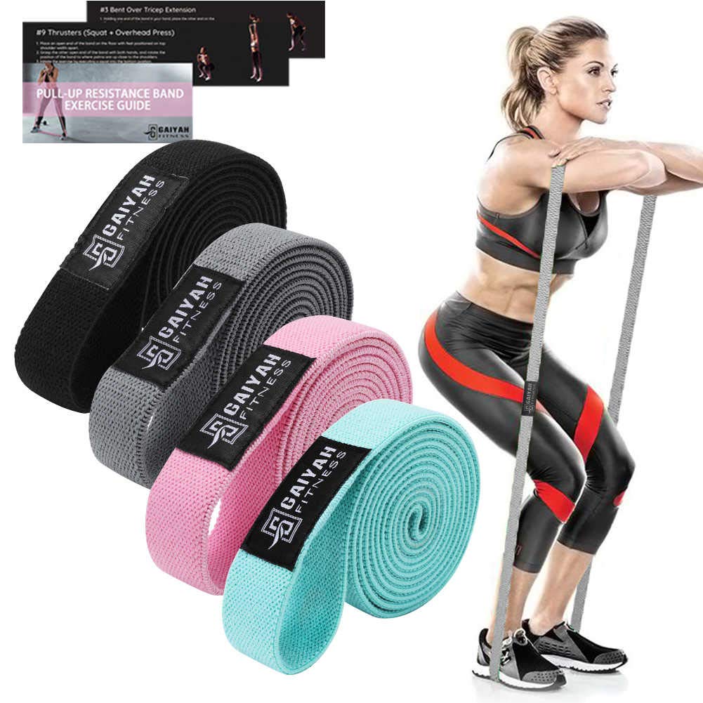 GAIYAH FITNESS Long Resistance Bands for Women - Body Bands for Working Out Long Workout Bands Resistance for Women Long Bands for Working Out for Body Stretching,Powerlifting,Full Body Workout Set