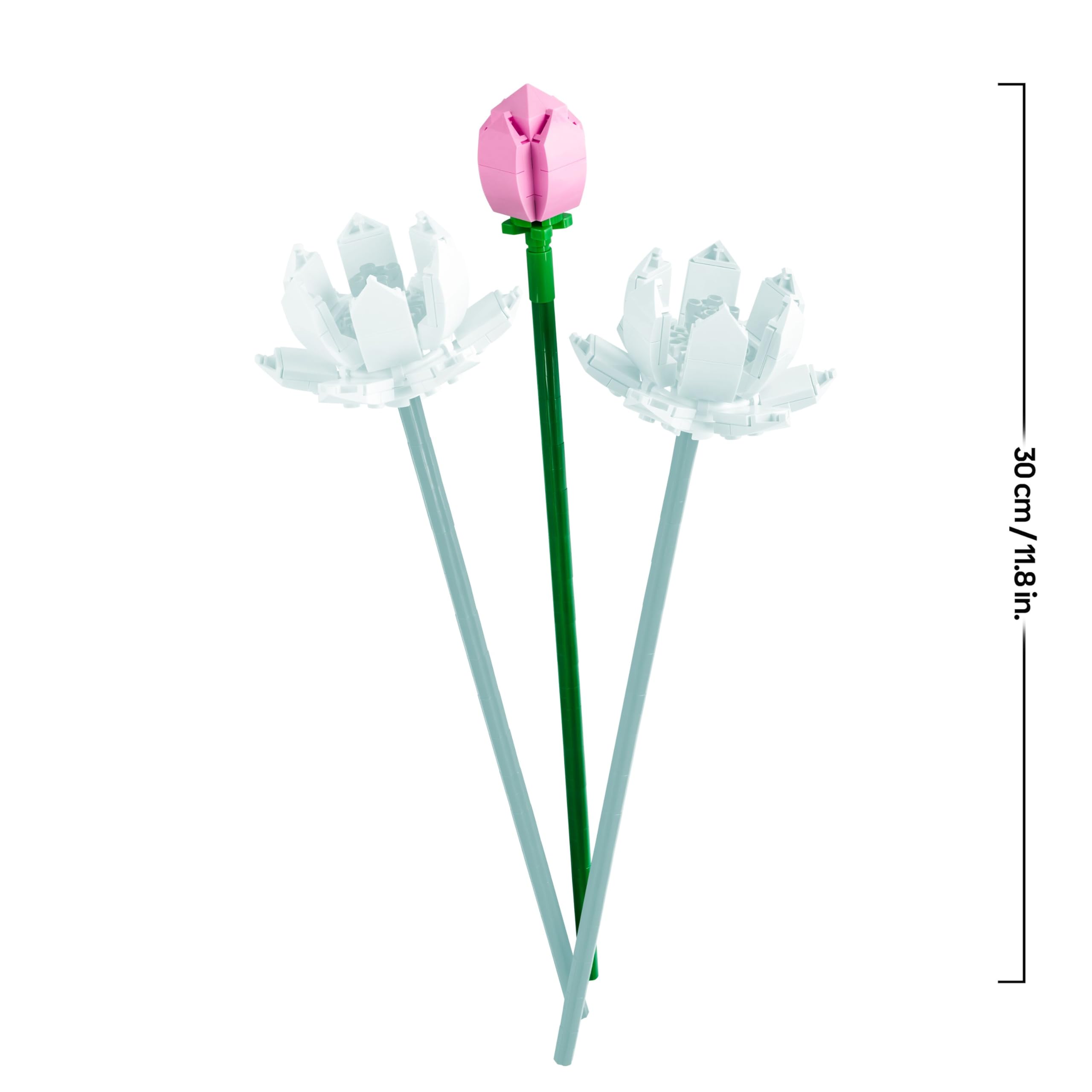 LEGO Botanicals Lotus Flowers - Faux Flower Bouquet Building Set for 8+ Year Old Girls and Teens - Bedroom Decoration or Desk Decor - DIY Birthday Gift Idea - 40647 7