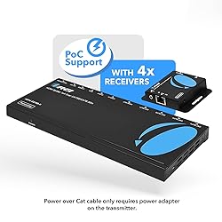 OREI 1x4 HDMI Extender Splitter Multiple Over