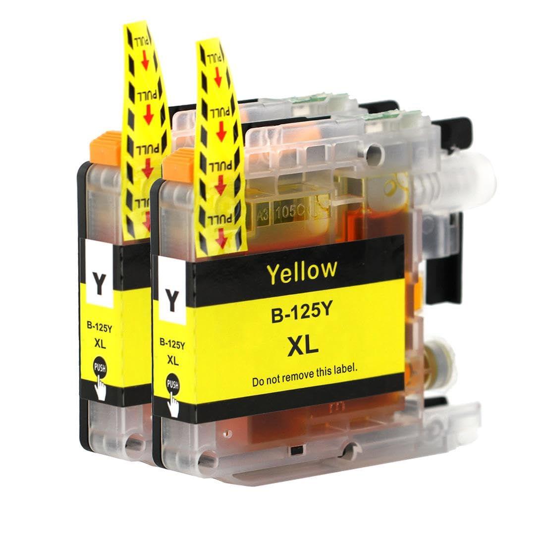 Go Inks 2 Yellow Ink Cartridges to replace Brother LC125XLY Compatible/non-OEM for Brother DCP and MFC Printers
