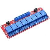 ANMBEST 5V 8 Channel Relay with Optocoupler High/Low Level Trigger | Module for Arduino,Industrial use, stable performance, wide compatibility