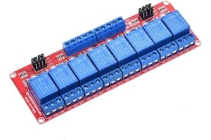 ANMBEST Relay Module with Optocoupler High/Low Level Trigger for Arduino (5, 5V Relay 8 Channel)