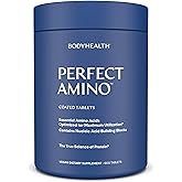 BodyHealth PerfectAmino (600 ct) Easy to Swallow Tablets, Essential Amino Acids Supplement with BCAAs, Vegan Protein for Pre/Post Workout & Muscle Recovery with Lysine, Tryptophan, Leucine, Methionine