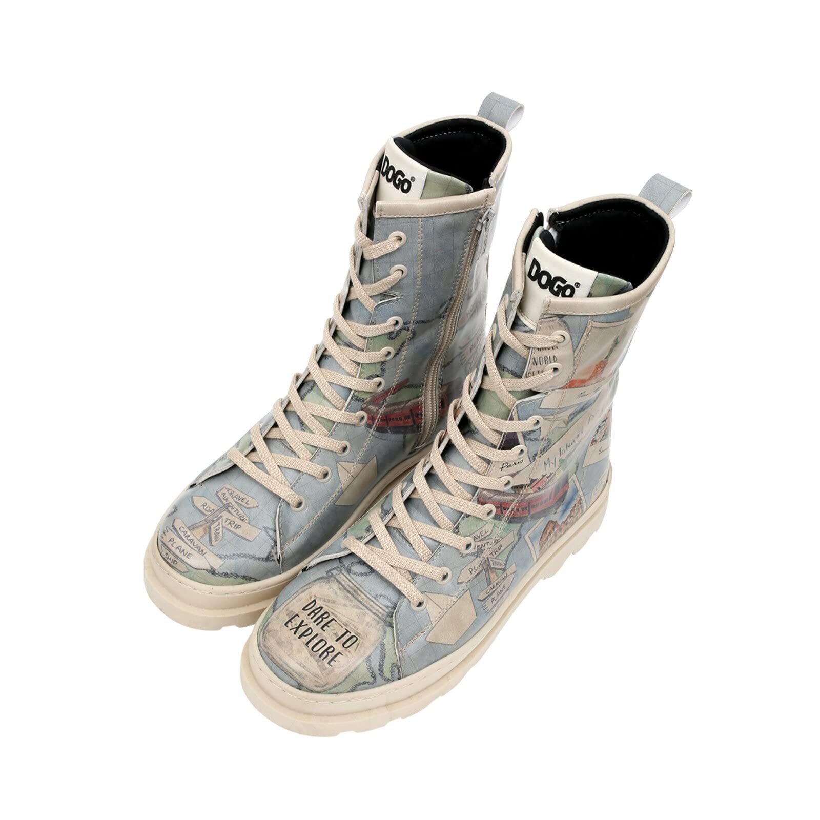 DOGO Women's Gisele Fashion Boots, Bleu, 4 UK
