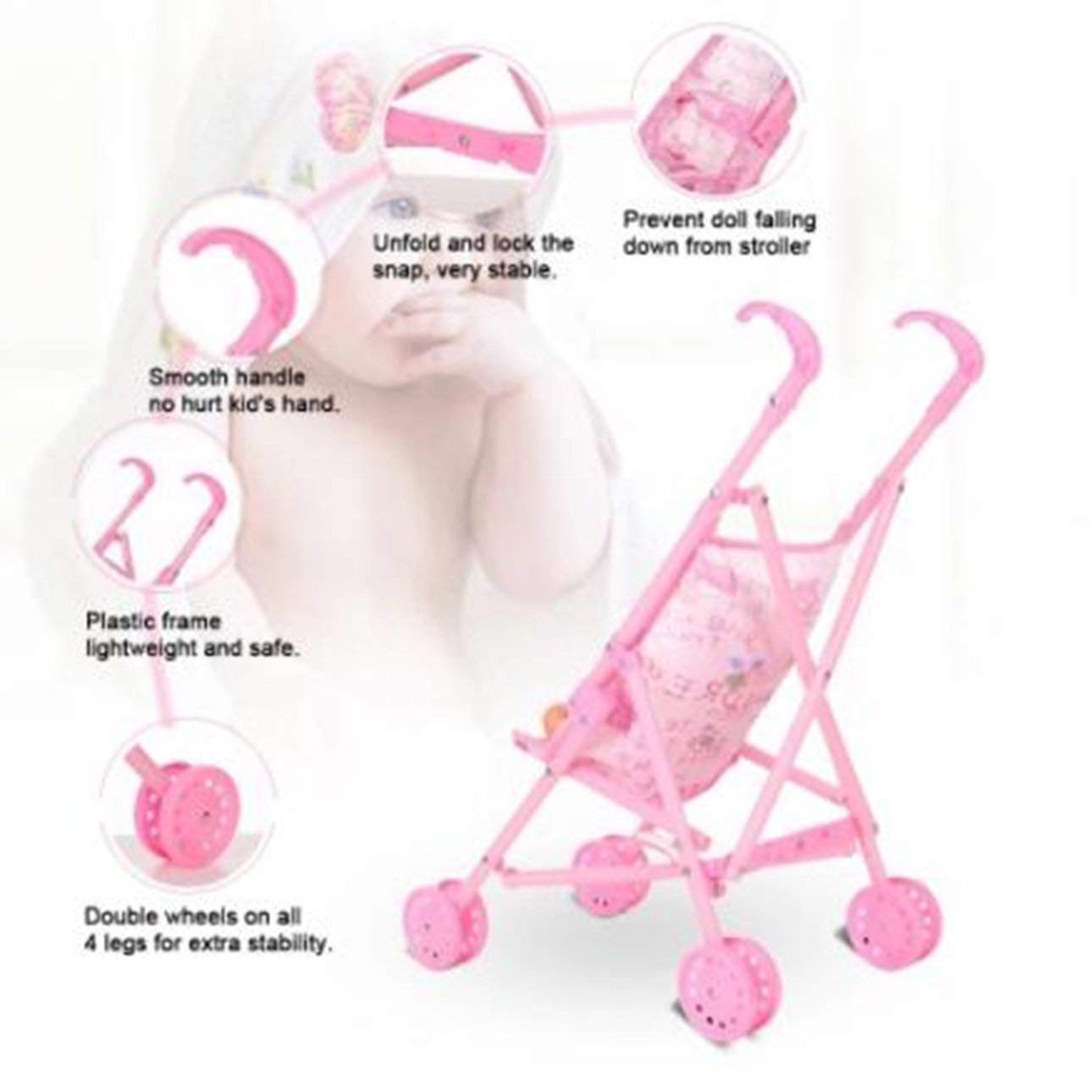 Ballylelly Bebe Infantile Poupee Poussette Chariot Pliable Avec Poupee Pour 12 Pouces Poupee Barbie Mini Poussette Jouets Cadeau Rose De Poupees Et Accessoires Poupees Poupons Et Accessoires Zwembaddebeemd Nl