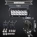 7Inch LED Light Bar TURBO SII LED Work Light Spot LED Lights Off Road Driving Lights Led Pods Fit Jeep Trucks Atv Off Road Lights Boat Lighting Led Backup Light(4 Pack)thumb 1