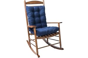 Jaysydd Rocking Chair Cushion Seat Cushions Home Collection Rocking Chair Cushions Pads 2 Piece Thicken Navy 16.93x16.93/16.93x20.87