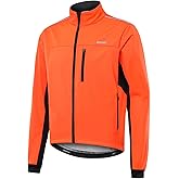 ARSUXEO Thermal Fleece Winter Cycling Jacekt for Men Windproof Insulated Bike Running Active Jacket