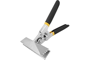 Gunpla 6 Inch Sheet Metal Hand Seamer, Hands Bender Pliers Brake with Ergonomic Anti Slip Handle Grip, Straight Jaw Heavy Dut