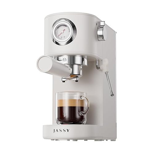 JASSY Mini Espresso Coffee Machine 20 Bar Coffee Maker for Home Compatible for NS Original Capsule with Single/Double Cup System for Espresso,1255W : JASSY Small Espresso Coffee Machine 20 Bar Coffee