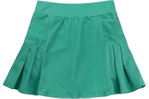 JESKIDS Girls' Tennis Golf Skirts with Shorts Pickleball Athletic Pleated Skort 6~13T