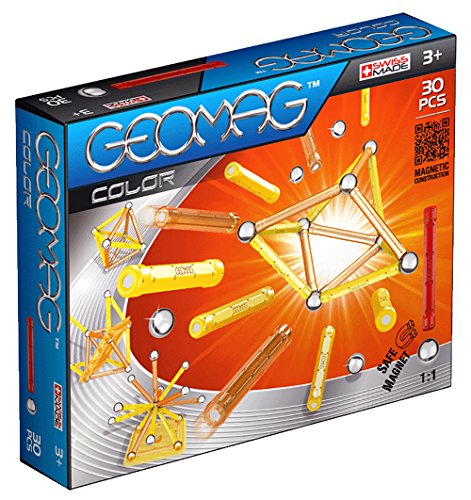 Geomag 30-Piece Color Construction Set with Assorted Panels – Mentally Stimulating for Children and Adults – Safe and Construction – For Ages 3 and Up