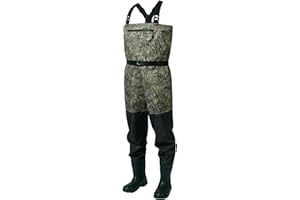 BASSDASH Camo Breathable Boot Foot Hunting Waders Ripstop Lightweight Chest Wader for Fishing ATV