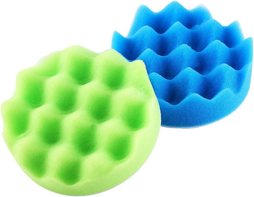 Qiilu Sponge Polishing Pad,10Pcs Sponge Polishing Buffing Waxing Pad Kit For Car Polisher Buffer With Drill Adapter(3in) - Image 5