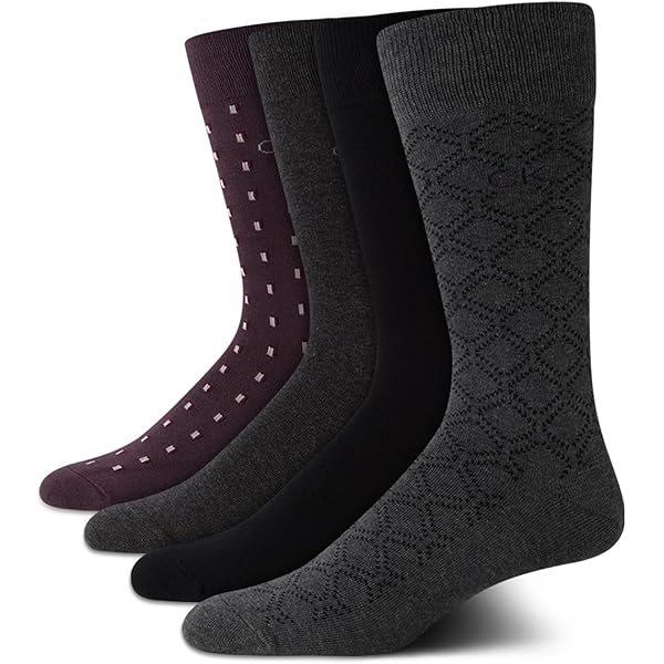 Amazon.com: Calvin Klein Mens Dress Socks - 3 Pack Breathable Cotton Blend  Patterned Crew Socks for Work, Business, and Formal Wear, Size 7-12,  Assorted : Clothing, Shoes & Jewelry