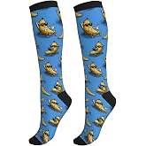 WOAIDY Knee High Compression Socks Light Support Daily Wear Travel | Knee-high compression socks with light support for daily wear and travel. Breathable fabric ensures all-day comfort.