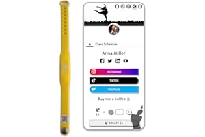 QRLynk Silicone NFC/QR Code Networking Wristband: Your Digital Business Card & Bio Link - No App/Subscription Needed