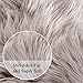 OJIA Faux Sheepskin Fur Rug Soft Fluffy Carpets Chair Couch Cover Seat Area Rugs for Bedroom Sofa Floor Living Room (2 x 3ft, Light Coffee)