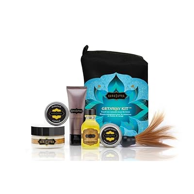 مجموعات هدايا كاما سوترا الحميمة & أمبير ؛ أطقم سفر ممتعة أطقم GETAWAY الهروب إلى جنة رومانسية مع مجموعة السفر الأساسية للعشاق.