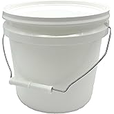 Rocky Mountain Goods 1 Gallon Bucket with Lid and Handle - Water Tight Paint Pail - Multi Use Utility Bucket - Durable Saturn Rings Leak-Proof Lid - Thick Uniform Walls for Stacking Strength