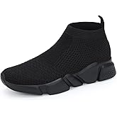 WXQ Men's Running Shoes Comfortable Lightweight Breathable Walking Shoes Mesh Workout Casual Sports Shoes