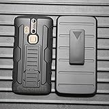 For ZTE Axon Pro Case, Cocomii Robot Armor NEW [Heavy Duty] Premium Belt Clip Holster Kickstand Shockproof Hard Bumper Shell [Military Defender] Full Body Dual Layer Rugged Cover (Black)