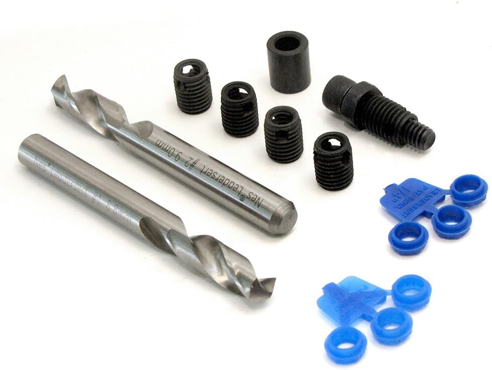 LeaderSert #10-32 SAE Thread Repair Insert Kit with Drills, 10322