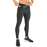 FlipBelt Men's Running Thermal Compression Pants with Pockets - Perfect for Winter Runs & Workouts - USA Small Business