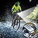 LED Solar Bike Headlight + Back Taillight, AVAWAY Solar Powered/USB Rechargeable Waterproof Bike Light Kit for Cycling Safety and Visibility